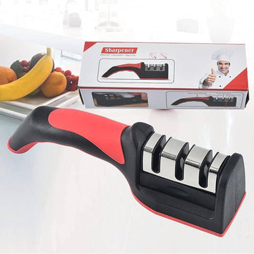 3-Stage Knife Sharpener – Razor-Sharp Precision!